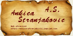 Ankica Stranjaković vizit kartica